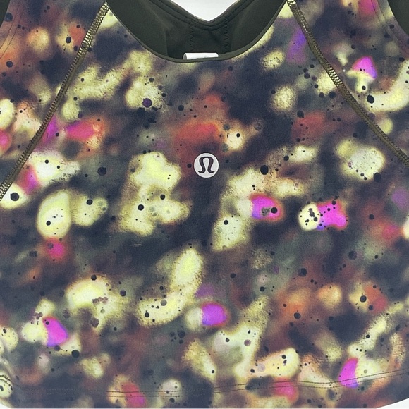 LULULEMON NWT ALIGN TANK TOP SOFT FOCUS SPLATTER GREEN MULTI PRINT 2 4 6 - Picture 8 of 9